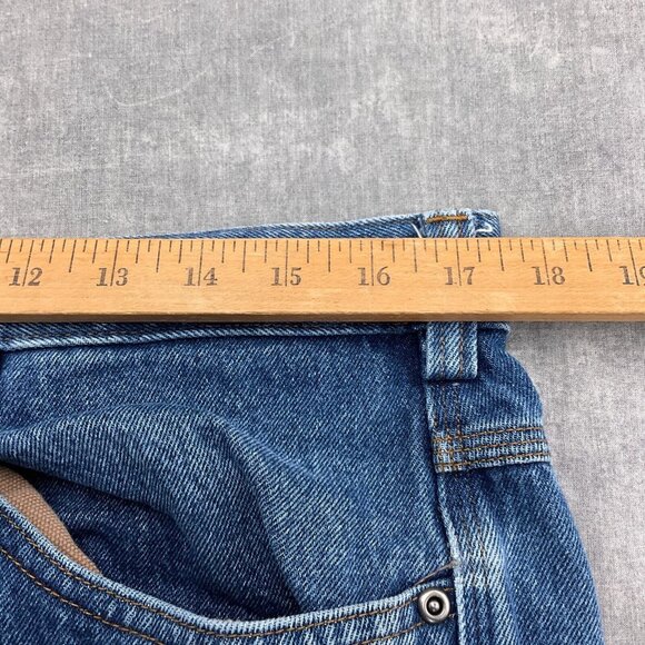 Duluth Jeans Men 36W x 36L Blue‎ Denim Gusset Straight Leg Work Chore Cotton - Picture 6 of 12